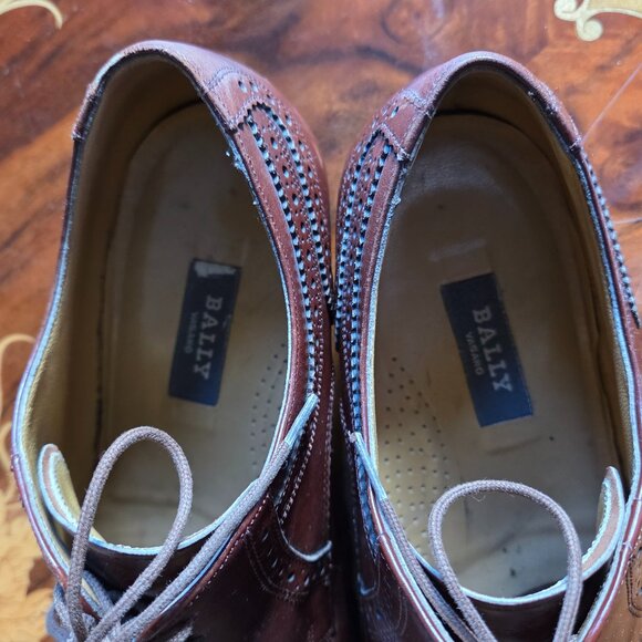 Bally Men’s Wingtips Oxford leather shoes - Picture 7 of 12